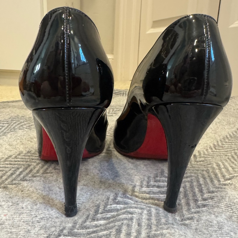 Elegant Black Patent Leather Heels